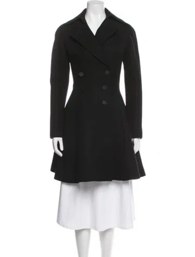 Pre-owned Alaïa Wool Trench Coat In Black