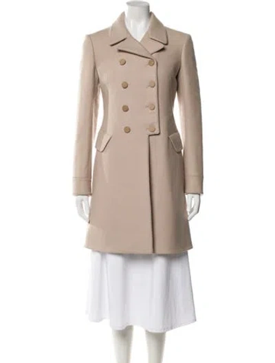 Pre-owned Alaïa Wool Trench Coat In Neutral