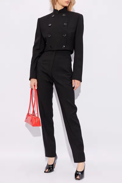 Alaïa Wool Trousers In Black