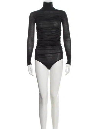 Pre-owned Alaïa Wool Turtleneck Sweater In Black