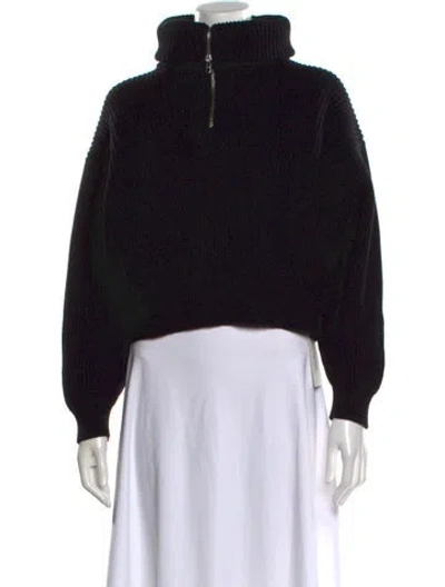 Pre-owned Alaïa Wool Turtleneck Sweater In Black
