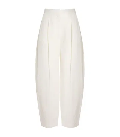 Alaïa Wool-blend Balloon Trousers In White