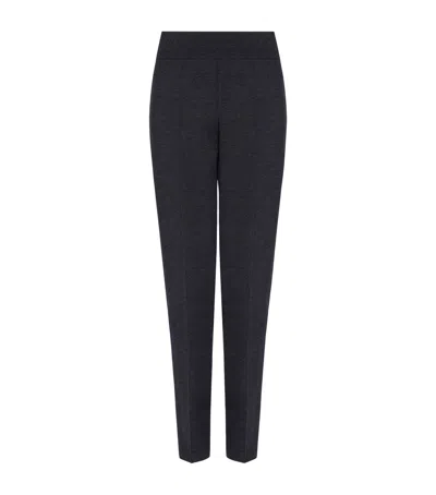 Alaïa Wool-blend Tapered Trousers In Black