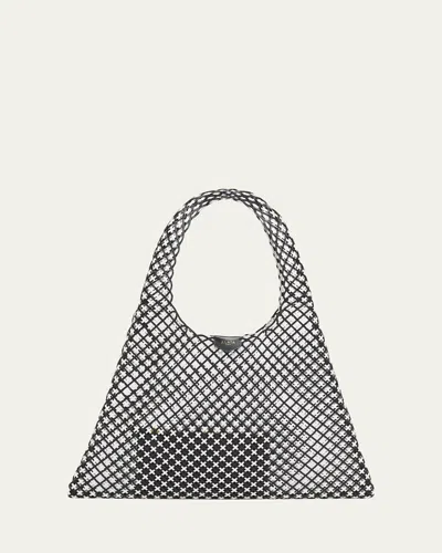 Alaïa One Piece Hobo Bag In Leather Net In Multi