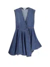 Alaïa Wrap Dress In Blue