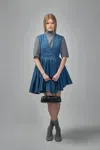 Alaïa Wrap Dress In Blue