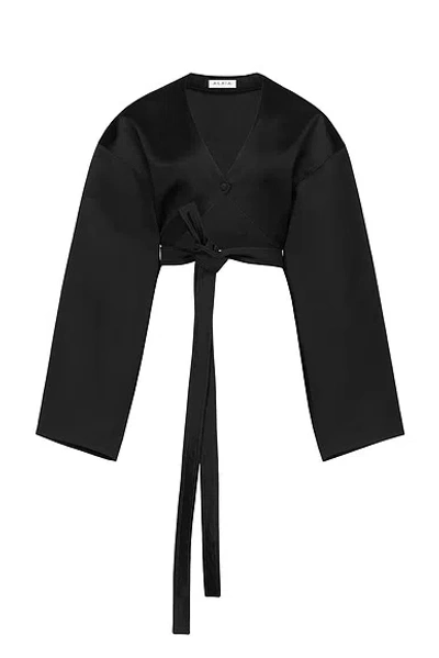 Alaïa Wrap Jacket In Black