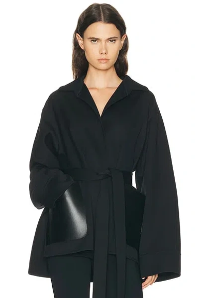Alaïa Wrap Jacket In Black