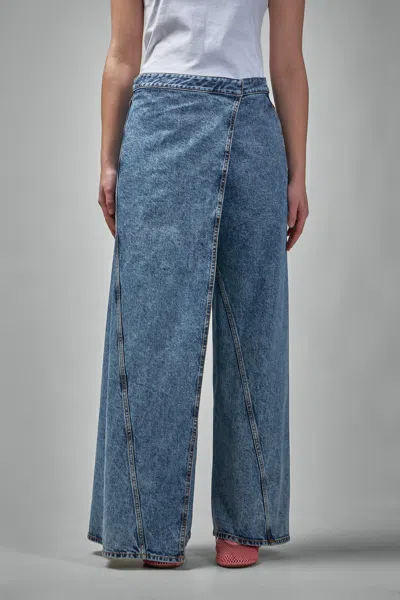 Alaïa Wrap Jeans In Blue