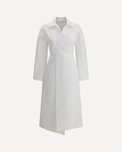 ALAÏA WRAP-STYLE MIDI DRESS