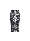 Alaïa Zebra-print Pencil Skirt With Cutout Detail