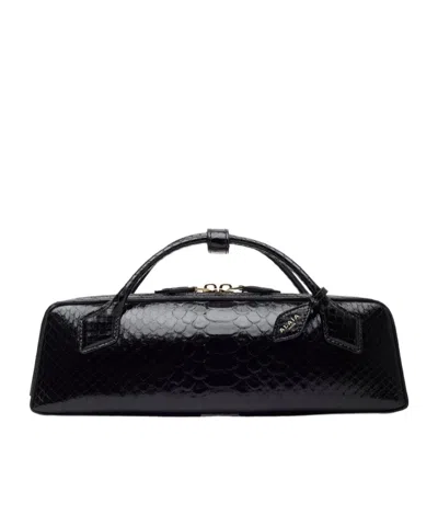 Alaïa Zipper Clutch In Black
