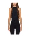 Alaïa Zipper Hood Jumpsuit In Black