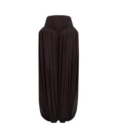 Alaïa Zippered Casual Pants In Black