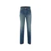 Alaïa Zip-up Bootcut Jeans In Blue