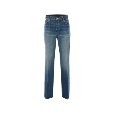 Alaïa Zip-up Bootcut Jeans In Blue