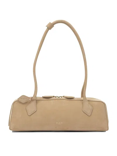 Alaïa “teckel”中号单肩包 In Brown