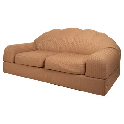 Pre-owned Alain Delon Hollywood Regency Sofa For Maison Jansen In Brown