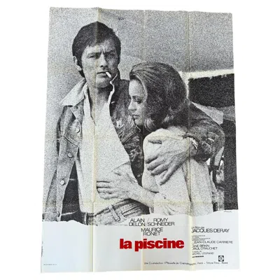 Pre-owned Alain Delon Original Poster « La Piscine »  Romy Schneider In Gray