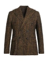 Alain Fracassí Man Blazer Marigold Size 36 Virgin Wool In Yellow