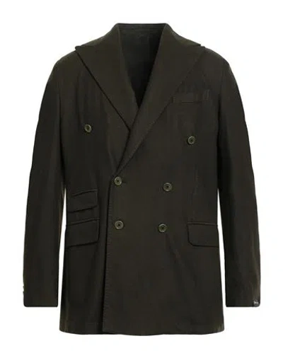 Alain Fracassí Man Blazer Military Green Size 38 Cashmere