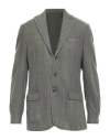 Alain Fracassí Man Blazer Sage Green Size 40 Virgin Wool, Polyester In Gray