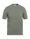 Alain Fracassí Man Sweater Military Green Size 38 Cotton