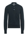 Alain Fracassí Man Sweater Navy Size 38 Cotton In Navy Blue