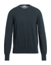Alain Fracassí Man Sweater Navy Size 40 Cotton In Navy Blue