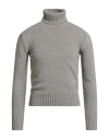 Alain Fracassí Man Turtleneck Grey Size 34 Cashmere In Gray