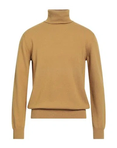 Alain Fracassí Man Turtleneck Mustard Size Xl Cashmere In Yellow