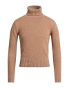Alain Fracassí Man Turtleneck Orange Size 34 Cashmere