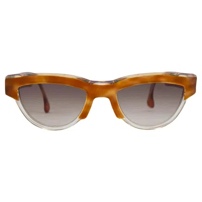 Pre-owned Alain Mikli 1980s  Brown And Clear Sunglasses