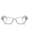 Alain Mikli A03516 New Damier Black Transparent In Gold