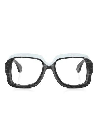 Alain Mikli A03533 Black Rhombus / Pointille / White