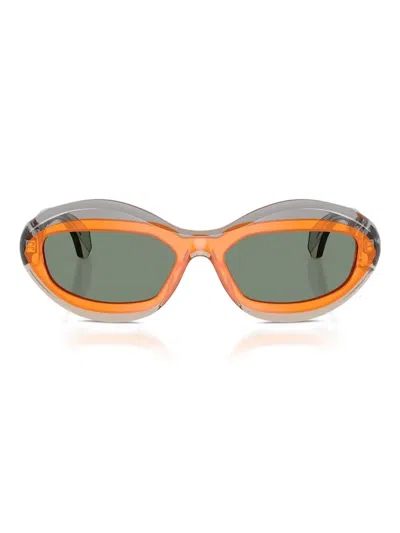 Alain Mikli A05517 Transparent Grey / Orange / Ostrich