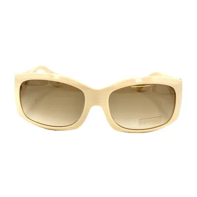 Alain Mikli Beige A0538 Wide Rectangular Sunglasses In Neutral