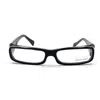 Alain Mikli Black A0325 Acetate Rectangular Glasses In Black