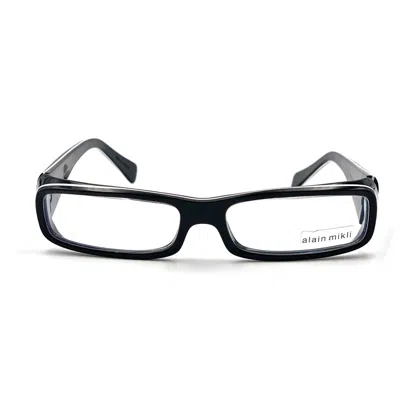 Alain Mikli Black A0325 Acetate Rectangular Glasses