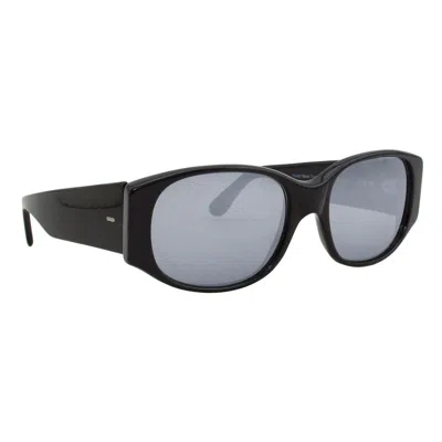 Pre-owned Alain Mikli Black Sunglasses With Mirror Lenses