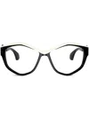 Alain Mikli Cat-eye Frame Glasses In Black