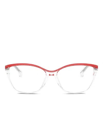 Alain Mikli 猫眼镜框 In White