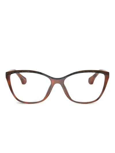 Alain Mikli Cat-eye Frame Glasses In Brown