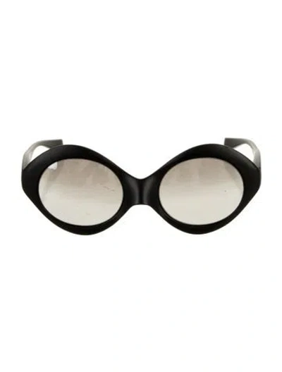Pre-owned Alain Mikli Cat-eye Gradient Sunglasses In Black