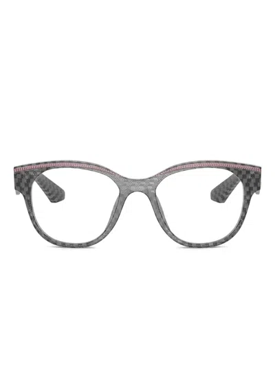 Alain Mikli Contrast-trim Glasses In Gray