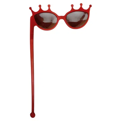 Pre-owned Alain Mikli Corinne Cobson X  Handheld Red Resin Sunglasses