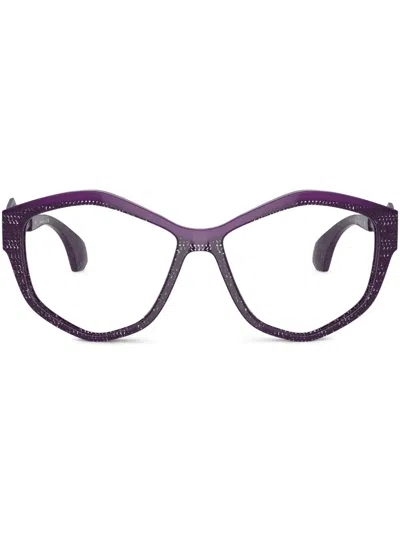 Alain Mikli Geometric-frame Glasses In Purple