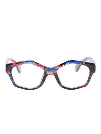 Alain Mikli 几何形框眼镜 In Brown