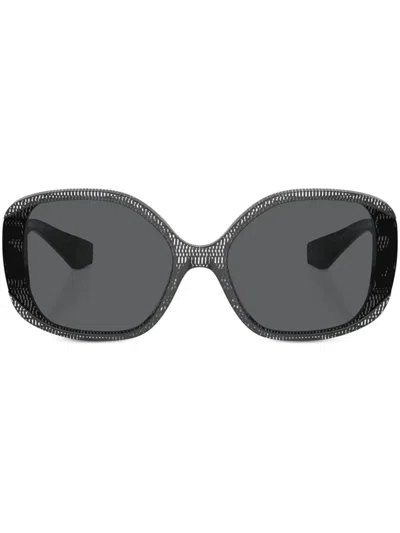 Alain Mikli Graphic Oversize-frame Sunglasses In Black