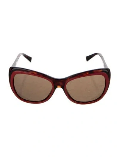 Pre-owned Alain Mikli Le Matin Cat-eye Sunglasses In Brown